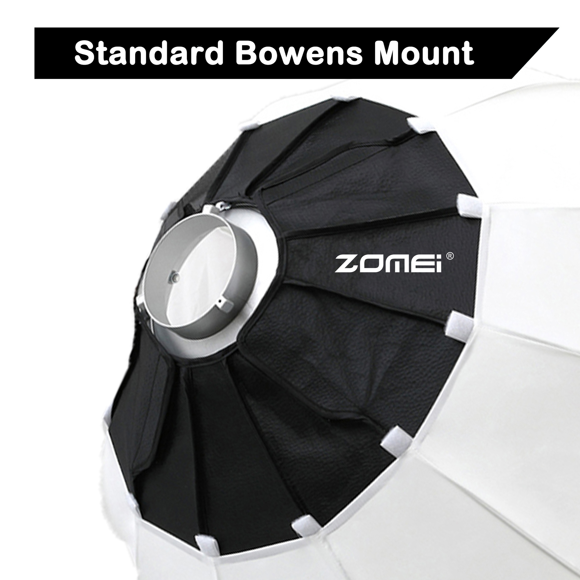 ZOMEI 26'' Lantern Quick Collapsible Softbox Diffuser with Bowens Mount and 9.2 ft/2.8 m Extendable Light Stand for  Portraits, Video Shooting etc.