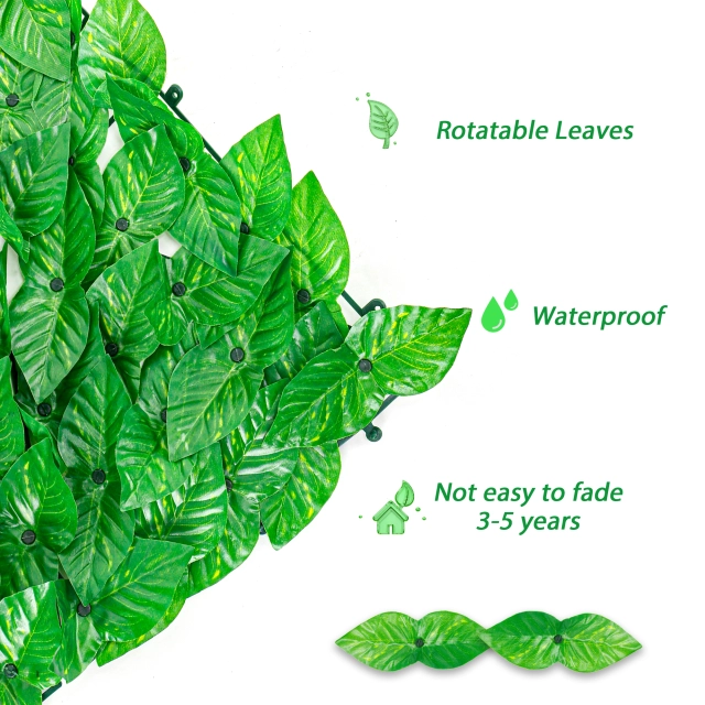 Artificial Privacy Fence Screen, 39'' x 118'' Panel Hedges Fence and Faux Ivy Vine Leaf Decoration for Outdoor Yard Garden Decor