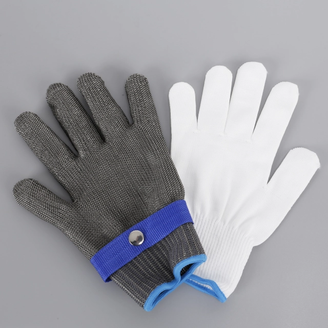 Level 9 Cut Resistant Gloves Stainless Steel Mesh Metal Glove