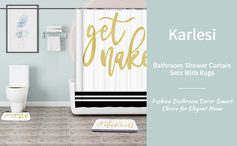 Bathroom Rugs by Karlesi,2 Piece Bath Mats Set, Soft Anti-Slip