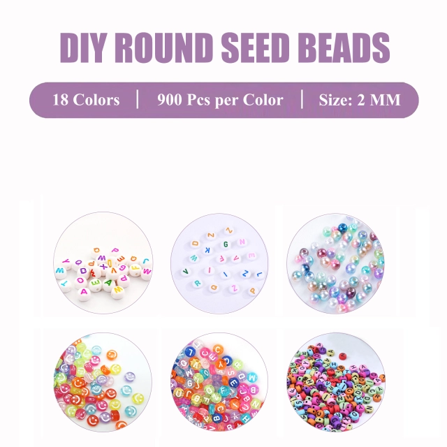 Beaded Jewelry Making Kit for Earring Bracelet Necklace,16200pcs Glass Seed Bead,Earring Hook Letter Beads Accessories for Unique Bead Jewelry Gift f