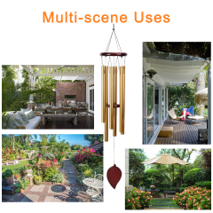 Outdoors Wind Chime,30" Wooden Sympathy Wind Chimes Memorial Wind Chime,Special and Meaningful Bereavement/Memorial Gifts/Sympathy Gift in Memory of a