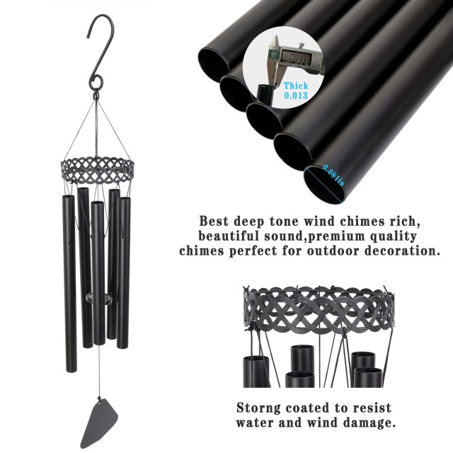 Memorial Wind Chimes for Outside, 36" Sympathy Wind Chimes, Bereavement Condolence Gifts for Patio Garden Porch, Relaxing, Sweet Tones,Garden Home Yar