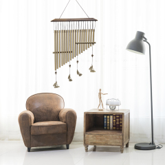 Wind Chimes for Outside, Memorial Wind Chime with 18 Aluminum Tubes,Butterfly Sympathy Wind Chimes Deep Tone,Great as or Hanging Decor for Patio, Gard