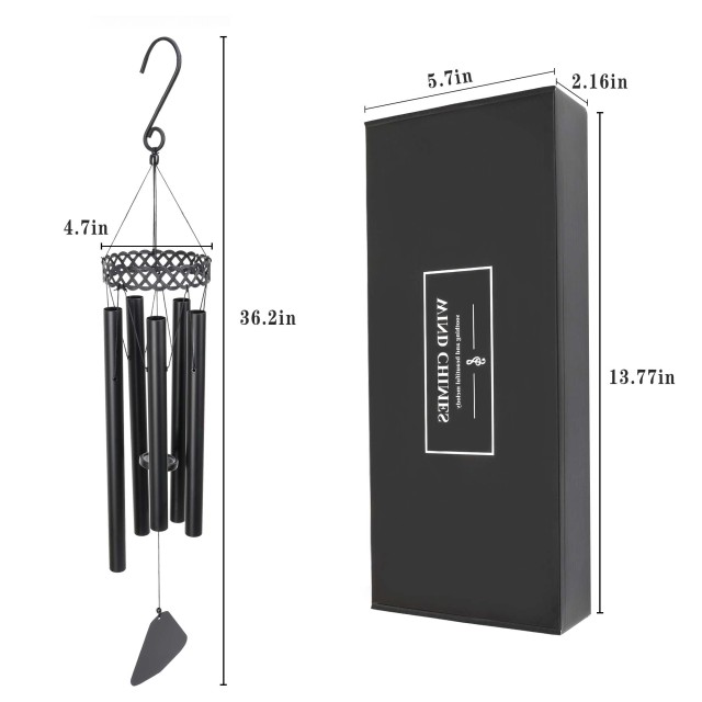 Memorial Wind Chimes for Outside, 36" Sympathy Wind Chimes, Bereavement Condolence Gifts for Patio Garden Porch, Relaxing, Sweet Tones,Garden Home Yar