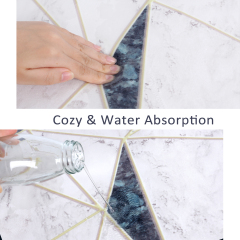 Bathroom Rugs by Karlesi,2 Piece Bath Mats Set, Soft Anti-Slip Bath Rugs + U Shape Contoured Bathroom Rugs.Durable and Waterproof, for Bathroom Decor