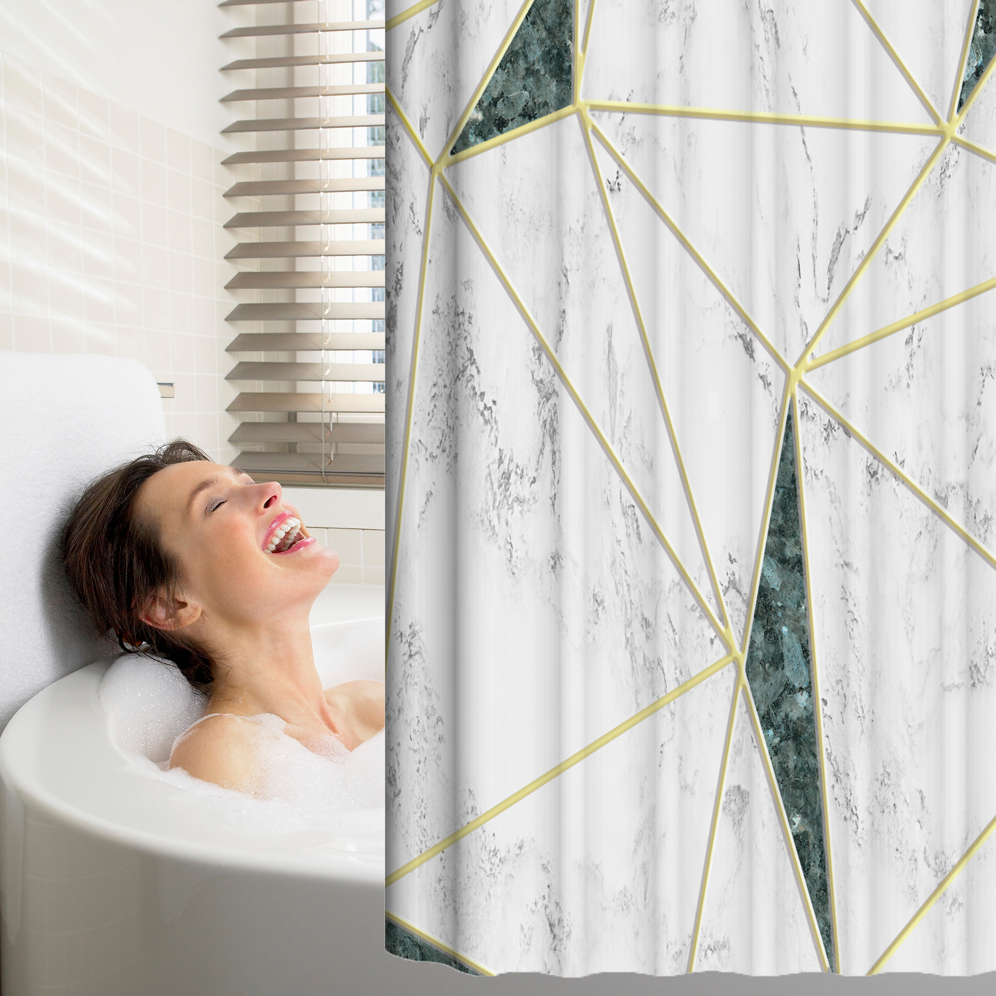 4 Pieces- Set Get buying Naked Shower Curtain, Bathroom Decor