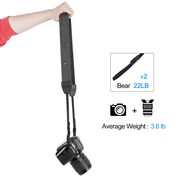 Universal Camera Shoulder Neck Strap & Wrist Strap,Higher-end and Safer Camera Straps for Photographers Compatible with All DSLR Camera Nikon Canon So