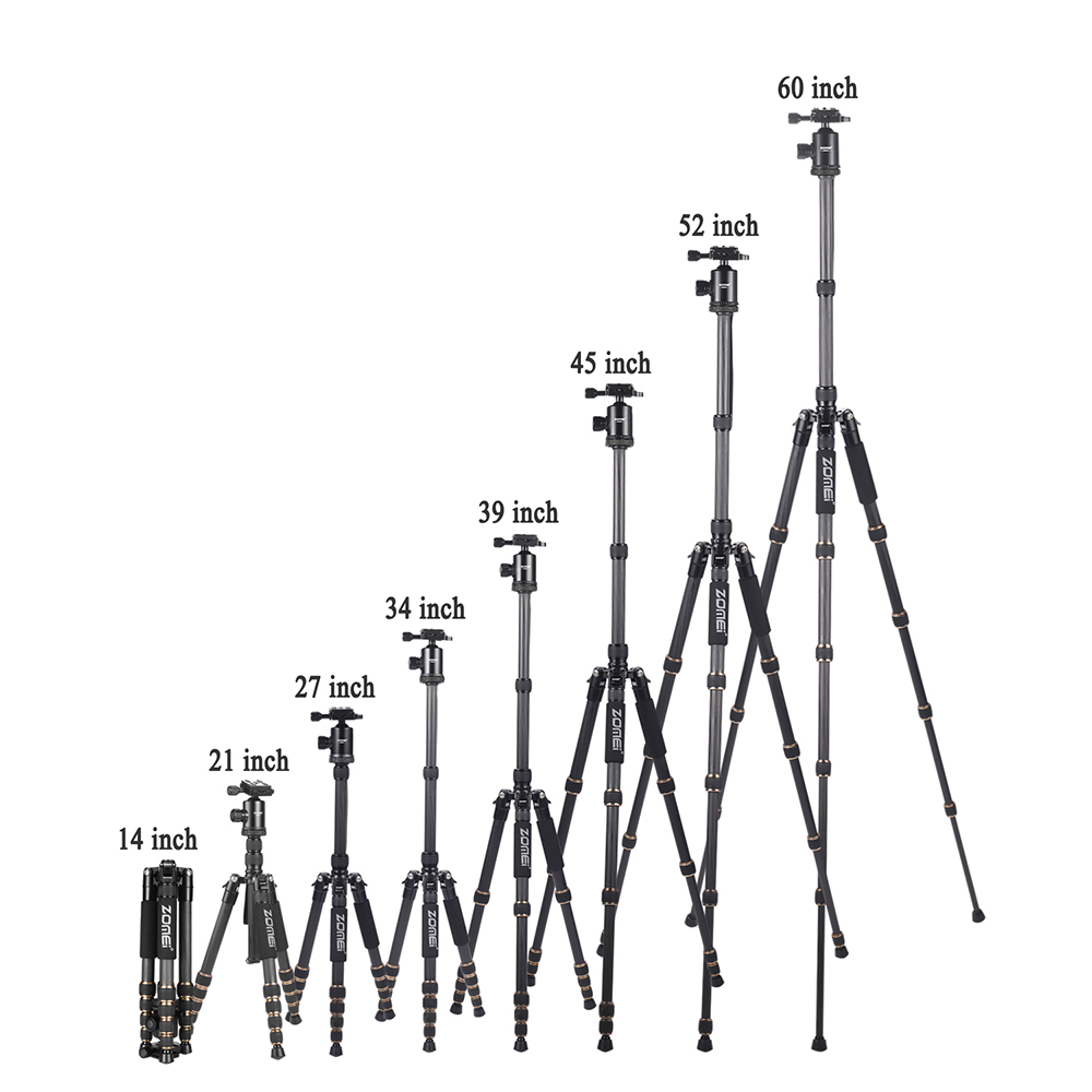 Discount  ZOMEi Z669C Ultra Travel Tripod with Twist Locks - Enough Compact and Sturdy for Outdoor Long-exposure Images Shooting