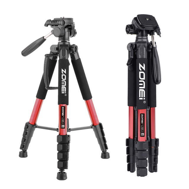 Q188 Compact Aluminum Tripod Kit YouTube Photography for Nikon Canon Dslr Camera for Macro Photography