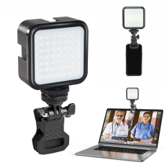 Camera Light with 3 Cold Rechargeable Dimmable Portable Photography Photo Lighting Panel for YouTube DSLR Camcorder Vlog