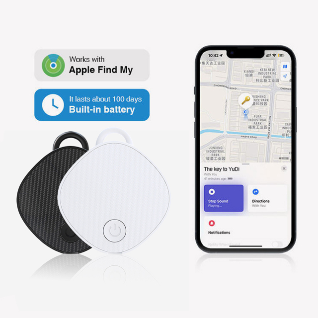 Luggage Tracker Key Finder Smart Bluetooth Tracker Pairs with Apple Find My (iOS Only) Item Locator for Bags Wallets Keys Anti-Lost 4 Pack
