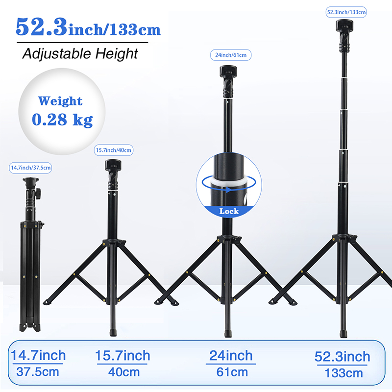 Vlogging Kit for Phone Lightning Compatible YouTube Starter Kit for Phone Tripod Phone Mount LED Light and Microphone