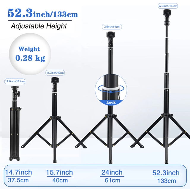 Vlogging Kit for Phone Lightning Compatible YouTube Starter Kit for Phone Tripod Phone Mount LED Light and Microphone