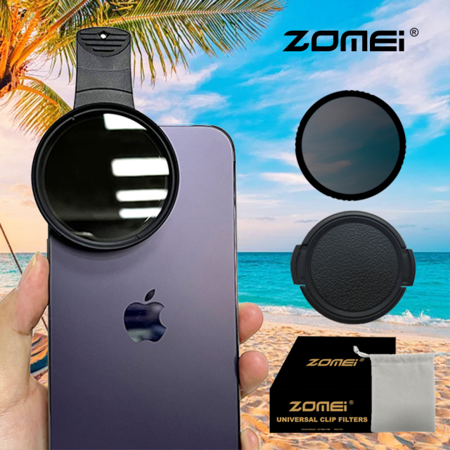 52mm CPL Filter Universal Circular Polarizer Lens Filter Cell Phone Lens Accessory Kit Includes CPL Lens and Clip