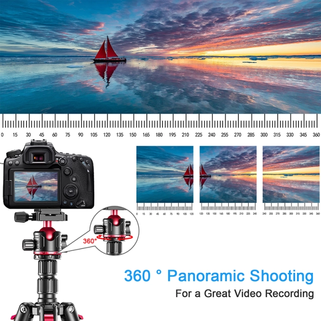 78inch Professional Camera Photography Tripod Ball Head Aluminum DSLR/SLR Tripod & Monopod with Carry Bag