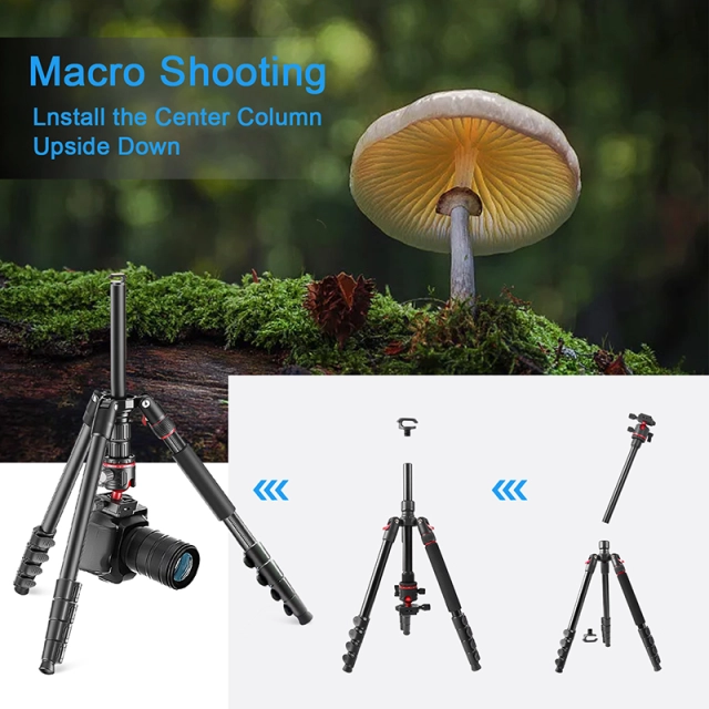 78inch Professional Camera Photography Tripod Ball Head Aluminum DSLR/SLR Tripod & Monopod with Carry Bag