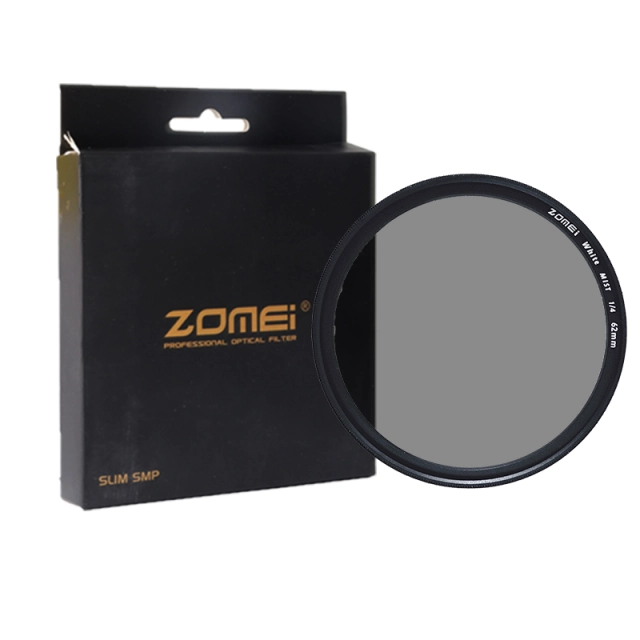 62mm White Mist 1/4 Soft Focus Shockproof Tempered Optical Glass Filter for Portrait/Video/Vlog Photography