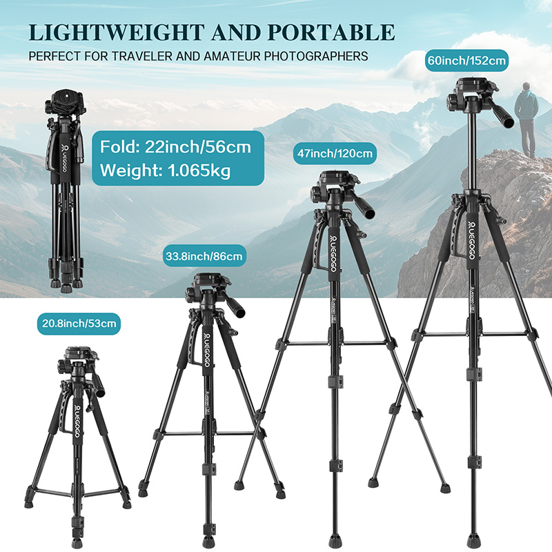 Tripod for Cell Phone Camera Phone Tripod with Remote and Phone Holder Portable Tripod for Video Recording