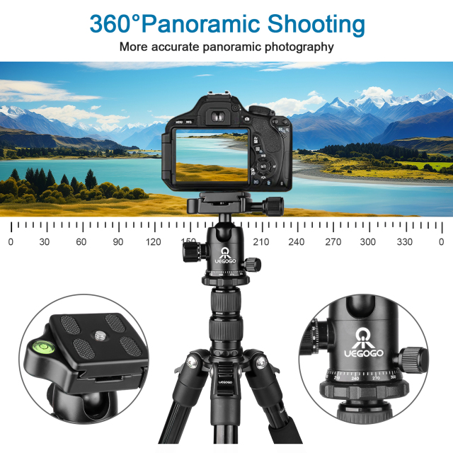 Heavy Duty Tripod for Camera and Phone Camera Monopod Tripod DSLR Binoculars Spotting Scope Camcorders Video Tripod Stand 196cm