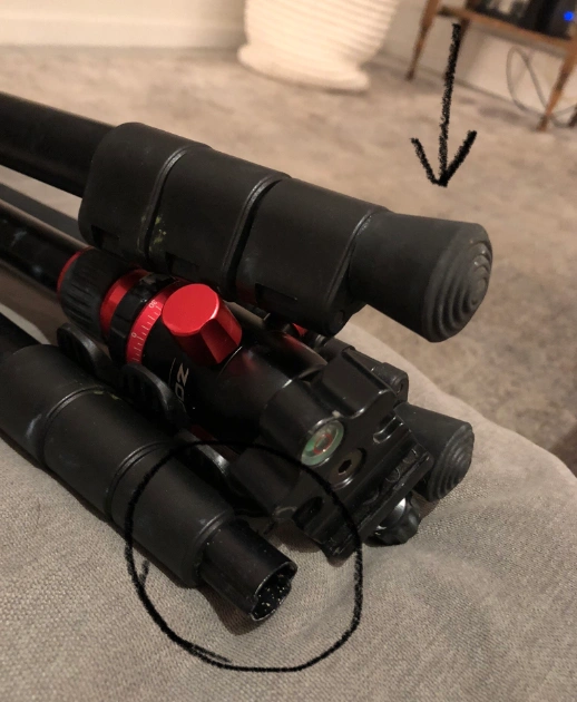 M5 rubber feet for  tripod (3pcs)
