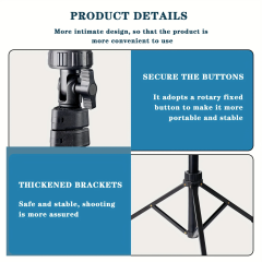 ZOMEI LED Video Light Stand Kit: 2800k-6500K CRI 96+ Dimmable Light with Phone Clip and Barn Door With 63inch/1.6m light stand for studio photography Shooting