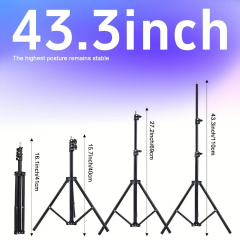 10" Professional Ring Light with Adjustable Tripod & Phone Holder – Retractable Color Temp, Perfect for Live Streams/YouTube/TikTok, Ideal Christmas Gift