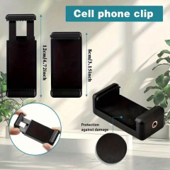 Professional 1.3M Tripod for TikTok/YouTube/Live Streams with Phone Clip & GoPro Mount, Adjustable Height Ideal for Travel, Outdoor Shooting & Smooth Filming