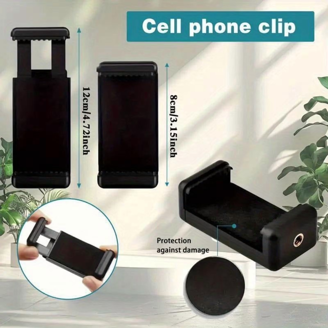 Professional 1.3M Tripod for TikTok/YouTube/Live Streams with Phone Clip & GoPro Mount, Adjustable Height Ideal for Travel, Outdoor Shooting & Smooth Filming