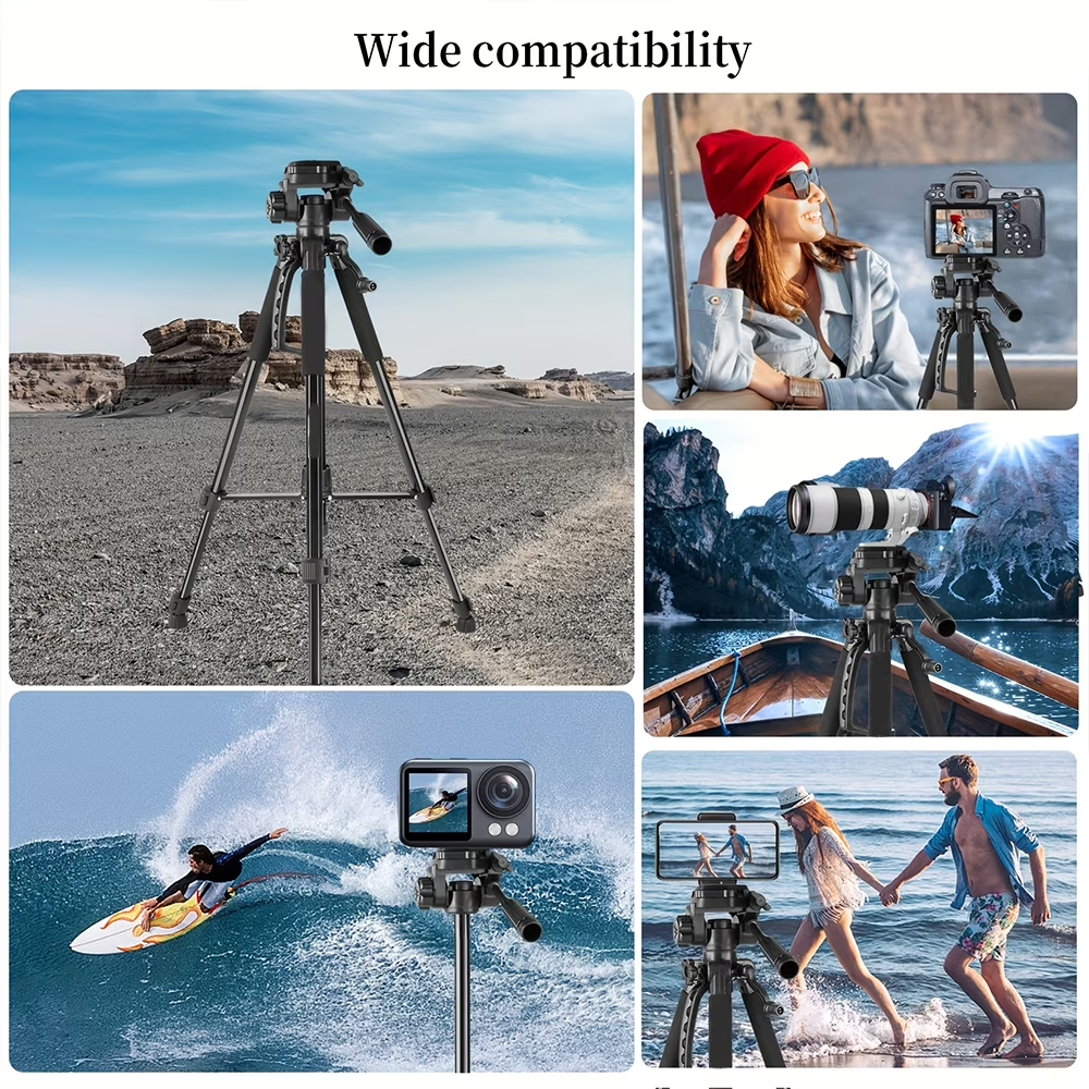 ZOMEI Camera Tripod, 360° Multi-Angle Shooting，Compatible with DSLR Cameras, Camcorders, Smartphones, Includes Carrying Bag