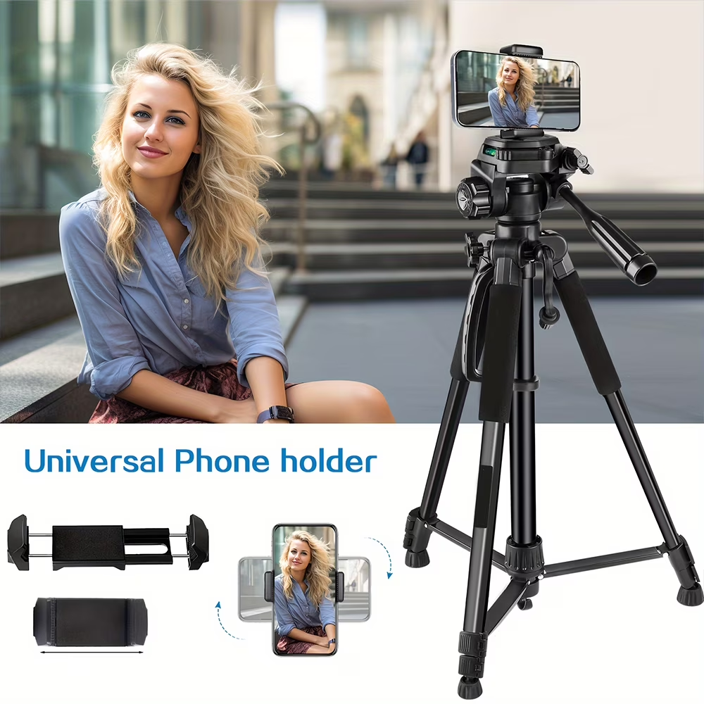 ZOMEI Camera Tripod, 360° Multi-Angle Shooting，Compatible with DSLR Cameras, Camcorders, Smartphones, Includes Carrying Bag