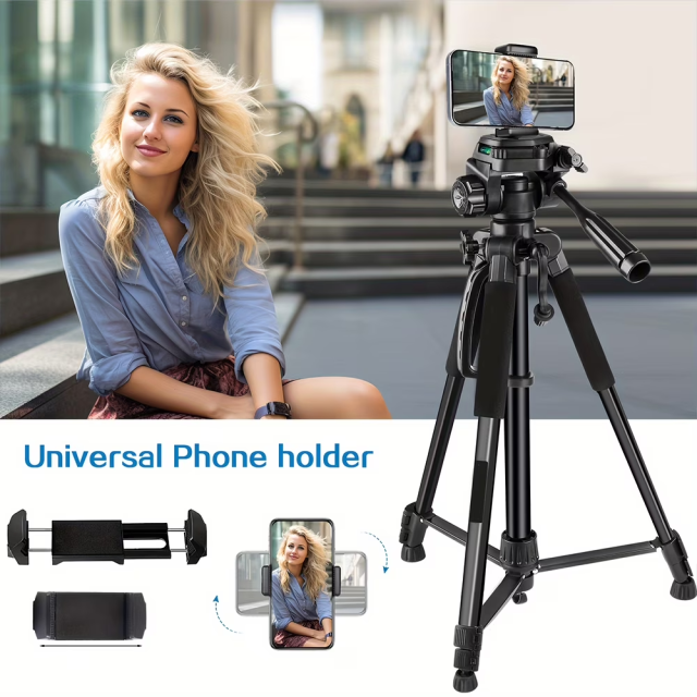 ZOMEI Camera Tripod, 360° Multi-Angle Shooting，Compatible with DSLR Cameras, Camcorders, Smartphones, Includes Carrying Bag
