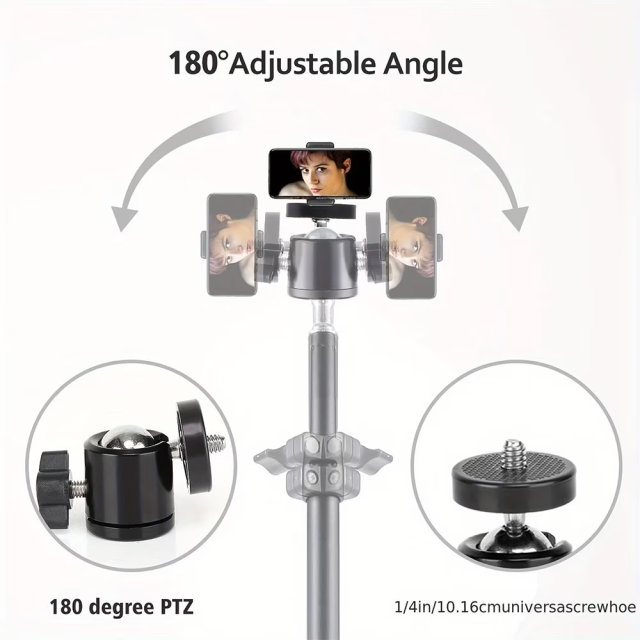 Zomei 10" Ring Light with 63" Adjustable Tripod & Phone Holder - Professional LED Lighting for YouTube, Streaming, Makeup