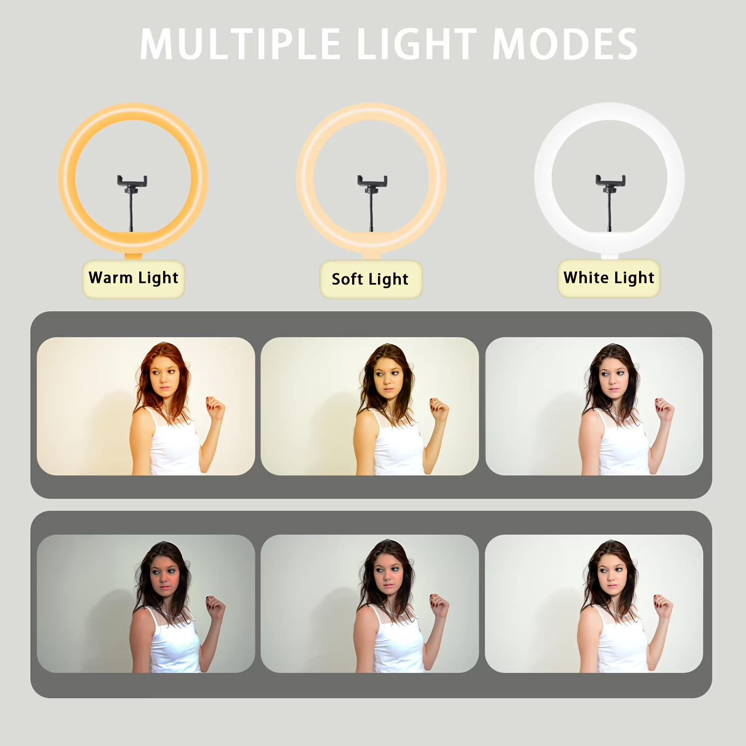 ZOMEI 63" LED Ring Light with Stand & Phone Holder, USB Studio Light for Photography/Video/Live Streaming, Portable Fill Light