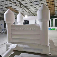 White Inflatable Bounce House With Ball Pit