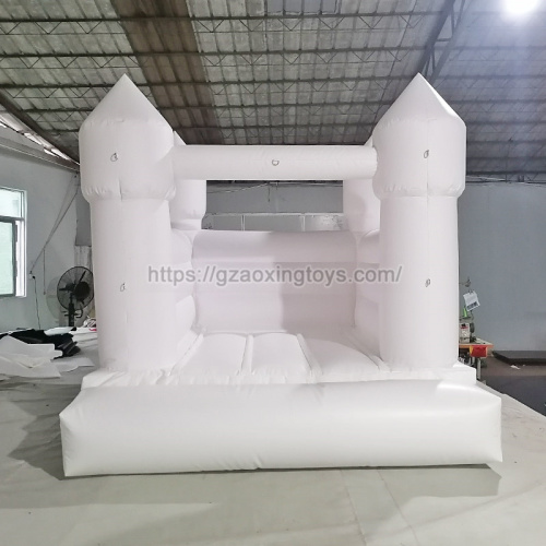 Mini Size White Inflatable Bounce House For Kids