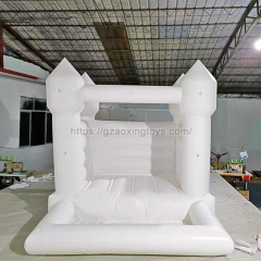 White Inflatable Bounce House With Ball Pit