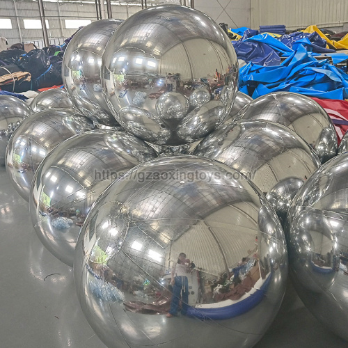 Silver Inflatable Mirror Ball