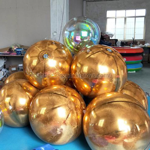 Golden Inflatable Mirror Ball