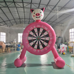 Pink Pig Inflatable Football Dart