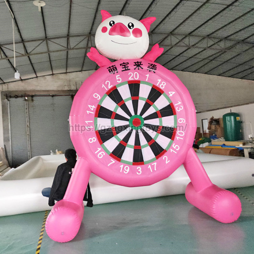 Pink Pig Inflatable Football Dart