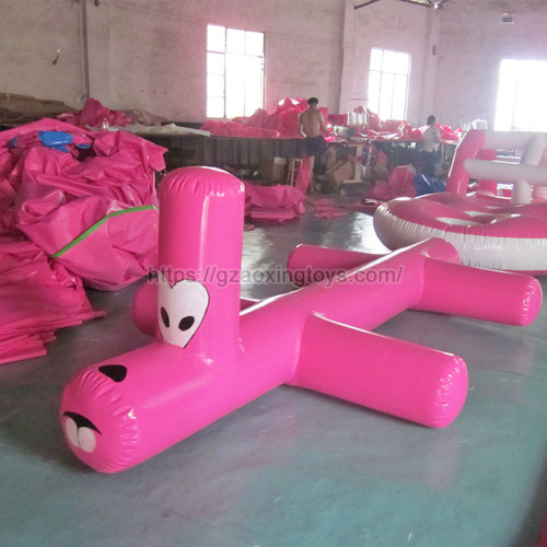 Inflatable Pink Dog Wtaer Toy