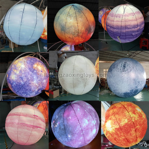 Advertising Decoration Inflatable Moon With LED Light