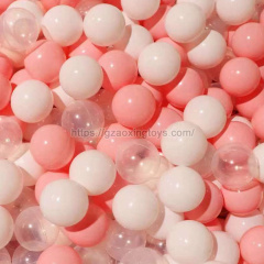 Transparent/White/Macaroon Pink Marine Ball