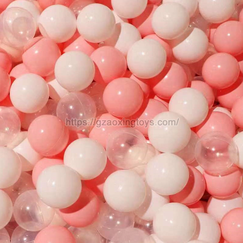 Transparent/White/Macaroon Pink Marine Ball
