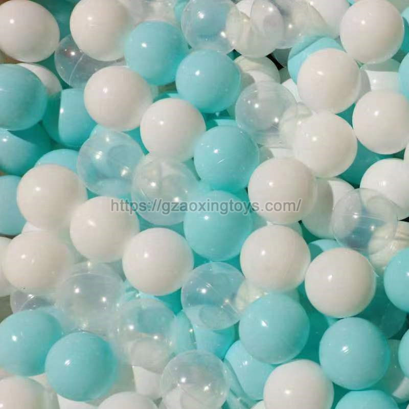 Transparent/White/Macaroon Blue Marine Ball