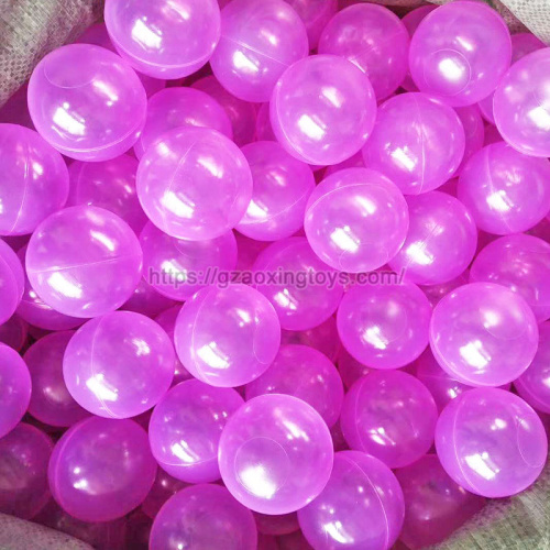 Transparent Pink Marine Ball