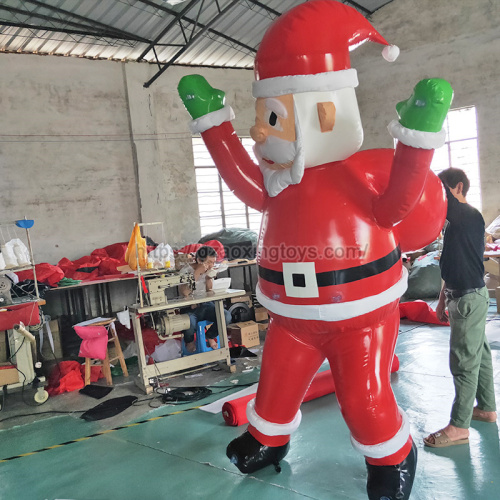 Christmas Inflatable Wall Climbing Santa Claus