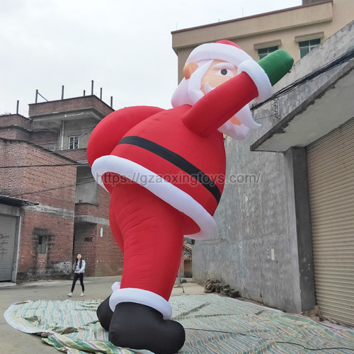 Christmas Inflatable Wall Climbing Santa Claus