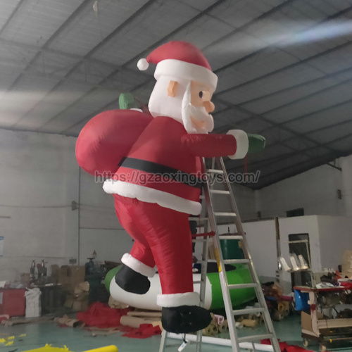 Christmas Inflatable Wall Climbing Santa Claus